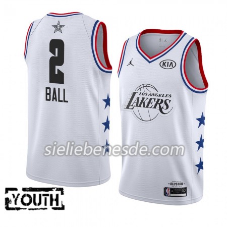 Kinder NBA Los Angeles Lakers Trikot  Lonzo Ball 2 2019 All-Star Jordan Brand Weiß Swingman